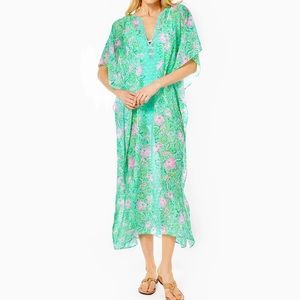 NWT Lilly Pulitzer Cuca Maxi Caftan Cover-Up